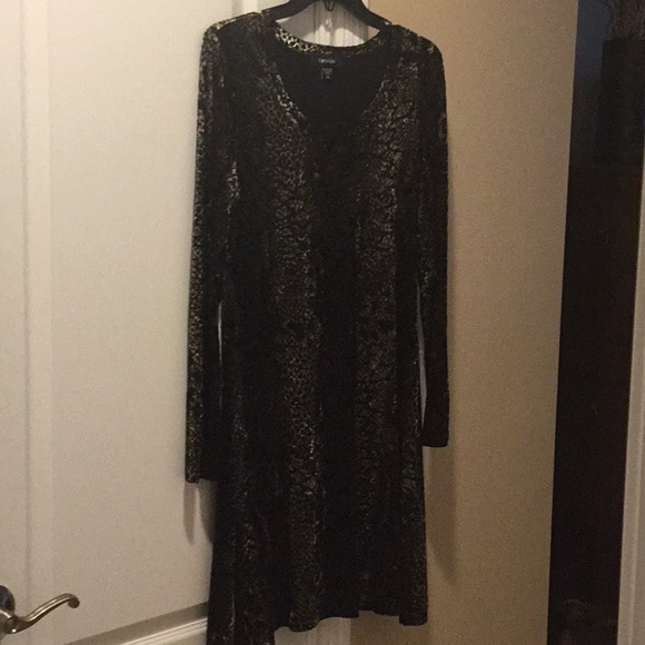 NWT Karen Kane Velvet Burnout Dress - Picture 5 of 11
